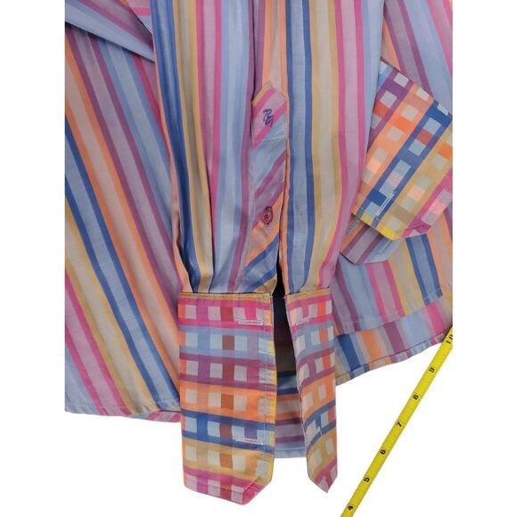 Robert Graham Men's Vibrant Multi Colored Long Sleeve Shirt Size L. Excellent c - Picture 7 of 12